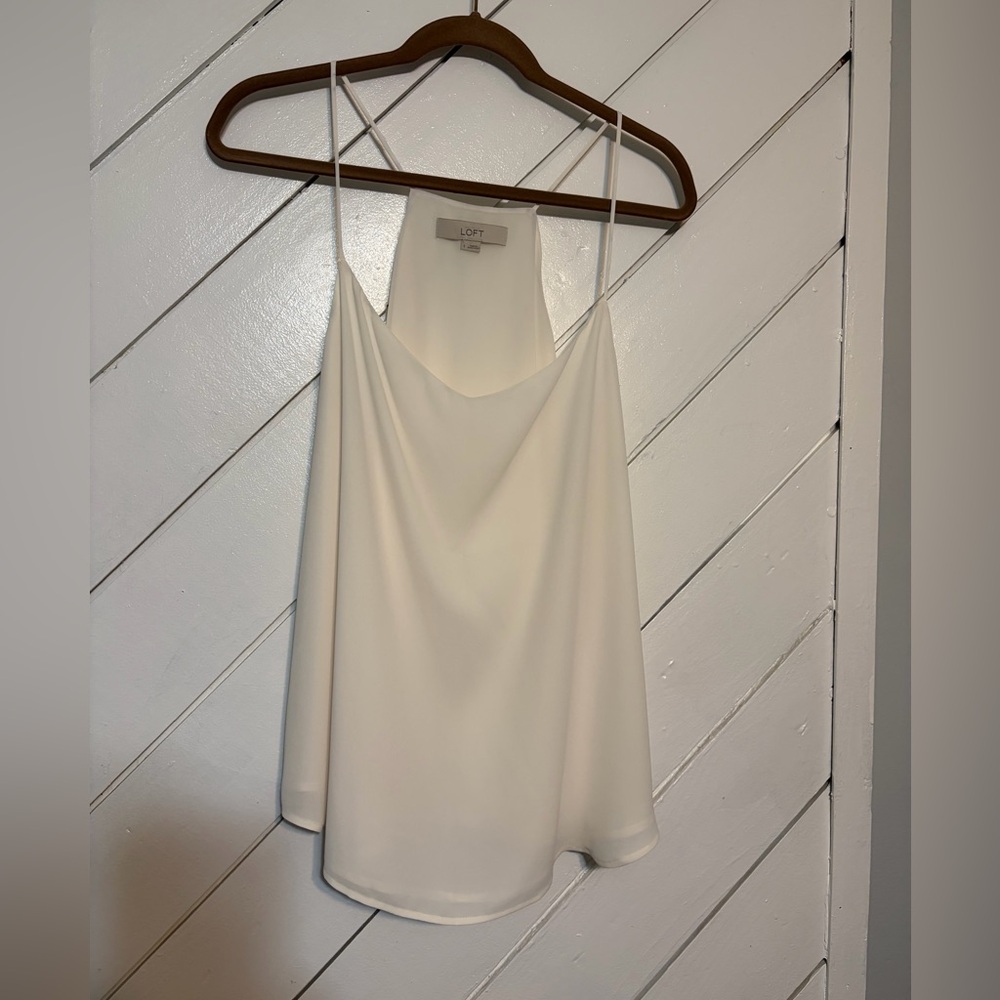 LOFT Women's Cream Camisole Top